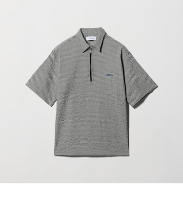 <NICE WEATHER>ハーフジップ ショートスリーブ シャツ