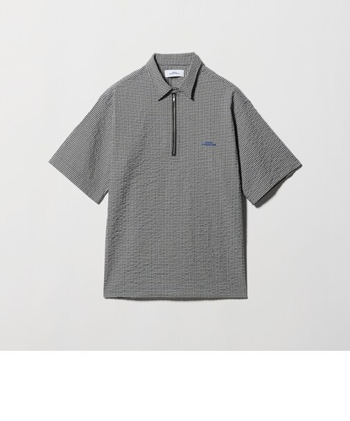 <NICE WEATHER>ハーフジップ ショートスリーブ シャツ