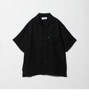 ＜NICE WEATHER＞サテン ショートスリーブシャツ
