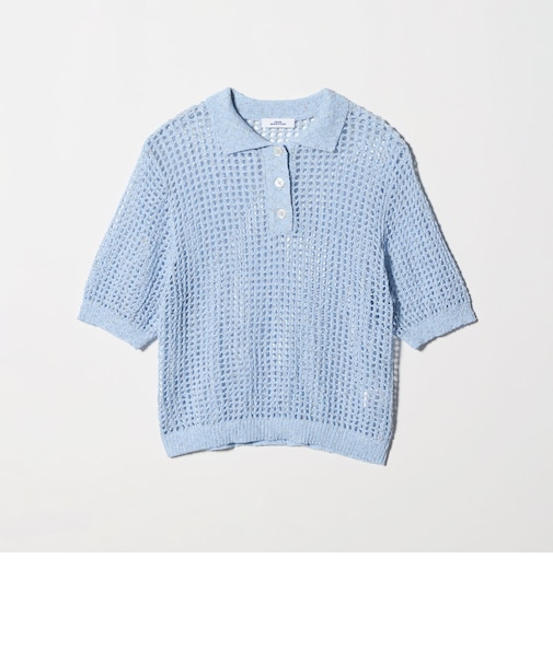 <NICE WEATHER>メッシュ ショートスリーブ ポロシャツ