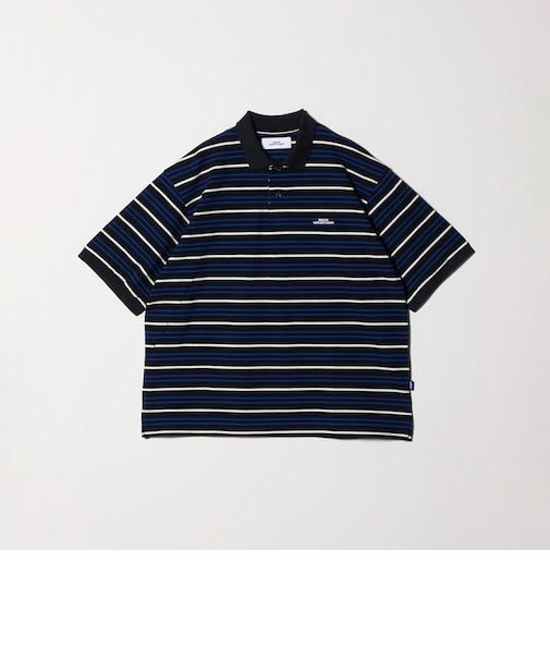 ＜NICE WEATHER＞ボーダー ショートスリーブ ポロシャツ