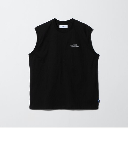 ＜NICE WEATHER＞ロゴ スリーブレスTシャツ