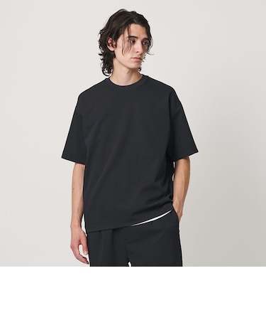 Air Dobby ワイドテーパード クルーネック Tシャツ ヨコストレッチ 吸水速乾 ウォッシャブル