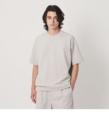 Air Dobby ワイドテーパード クルーネック Tシャツ ヨコストレッチ 吸水速乾 ウォッシャブル