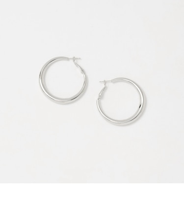ボリューム ライン フープピアス