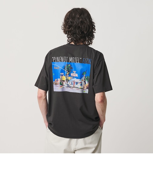 【別注】<EIZIN SUZUKI>PINENOT MOTEL プリント Tシャツ