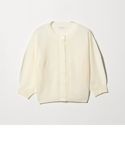 【WEB限定 Wardrobe DAILY MINIMAL】ハーフスリーブ シアーカーディガン ウォッシャブル
