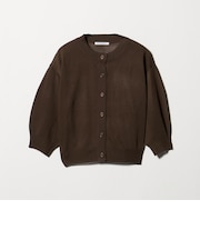 【WEB限定 Wardrobe DAILY MINIMAL】ハーフスリーブ シアーカーディガン ウォッシャブル
