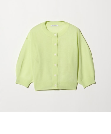 【WEB限定 Wardrobe DAILY MINIMAL】ハーフスリーブ シアーカーディガン ウォッシャブル