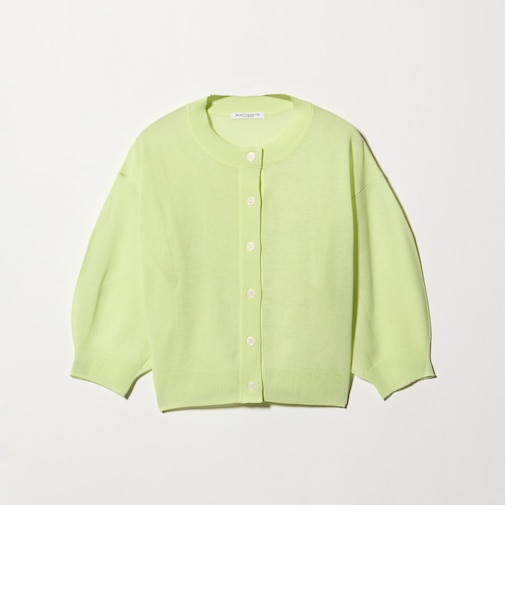 【WEB限定 Wardrobe DAILY MINIMAL】ハーフスリーブ シアーカーディガン ウォッシャブル