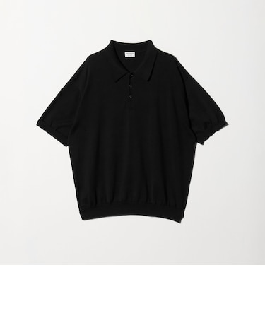 HI-LINE グロッシー ギザ 3B ニット ポロシャツ ウォッシャブル