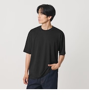 リネン テクスチャード クルーネック Tシャツ