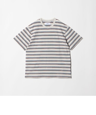 ＜NICE WEATHER＞ボーダー ショートスリーブ Tシャツ