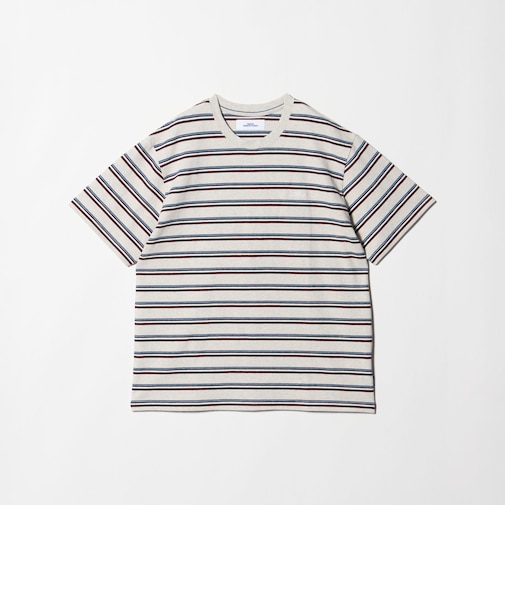 ＜NICE WEATHER＞ボーダー ショートスリーブ Tシャツ