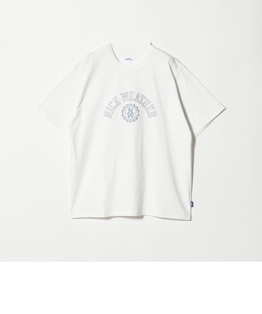 ＜NICE WEATHER＞ロゴプリント Tシャツ