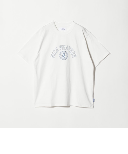 ＜NICE WEATHER＞ロゴプリント Tシャツ
