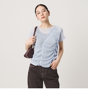 シャーリング メッシュ Tシャツ