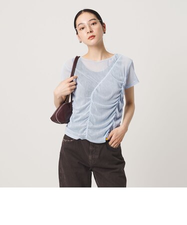 シャーリング メッシュ Tシャツ