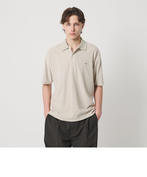 ＜LACOSTE for BEAUTY&YOUTH＞ ワントーン パイル ショートスリーブ ポロシャツ