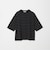 コットンポリエステル ボーダー ハーフスリーブTシャツ