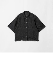 セルロースポリエステル クロスステッチ シャツ ウォッシャブル