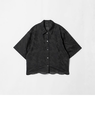 セルロースポリエステル クロスステッチ シャツ ウォッシャブル