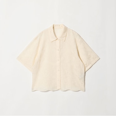 セルロースポリエステル クロスステッチ シャツ ウォッシャブル