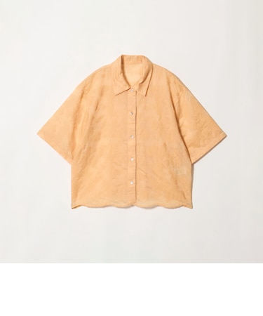 セルロースポリエステル クロスステッチ シャツ ウォッシャブル