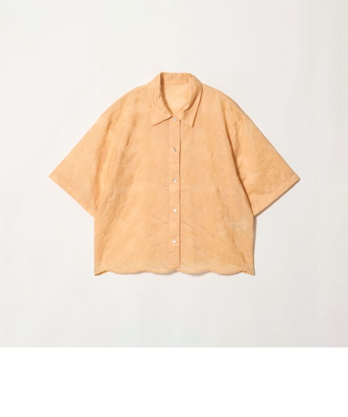 セルロースポリエステル クロスステッチ シャツ ウォッシャブル