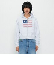 ＜PETER＞USA FLAG ジップフーディ