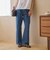 【WEB限定】ワイドフレア デニムパンツ ウォッシャブル