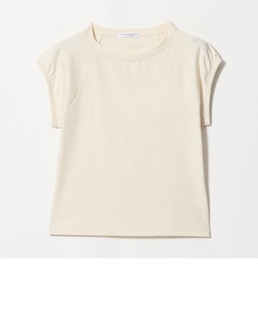 コットン ドットプリント Tシャツ