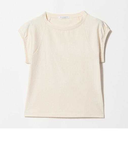 コットン ドットプリント Tシャツ