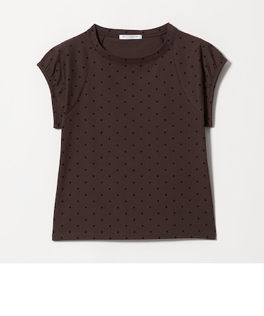 コットン ドットプリント Tシャツ