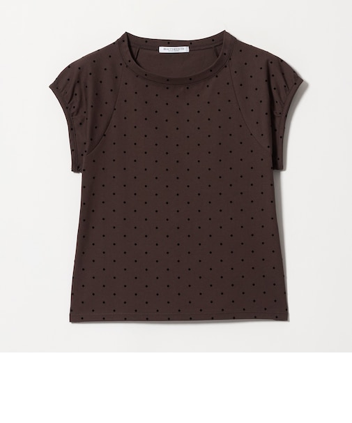 コットン ドットプリント Tシャツ