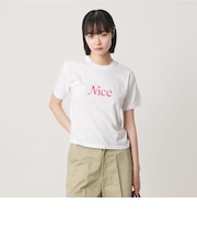 ＜NICE WEATHER＞ウィメンズ NICE ロゴ Tシャツ
