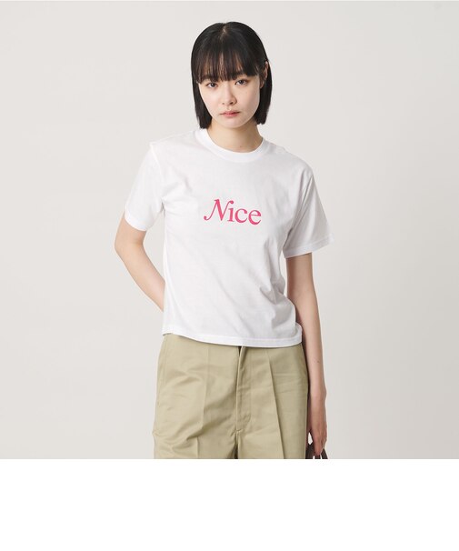 <NICE WEATHER>ウィメンズ NICE ロゴ Tシャツ