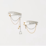＜heyep＞ピアス チェーン ヘアクリップ/2P