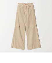 【別注】<NEEDBY heritage>ワイドフレア デニムパンツ/ベージュ