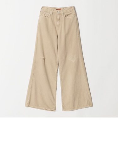 【別注】＜NEEDBY heritage＞ワイドフレア デニムパンツ/ベージュ