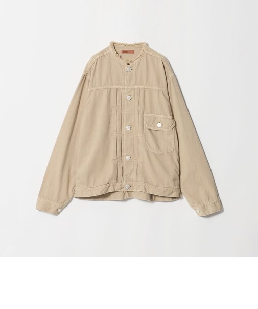 【別注】<NEEDBY heritage>デニム ジャケット/ベージュ