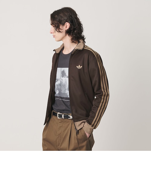  クロップトラックトップジャケット 茶色 ブラウン adidas Originals＞クラシック トラック トップ｜ビューティー＆ユース