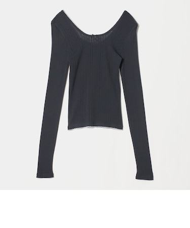 【別注】<PALM>バックオープン ロングスリーブカットソー