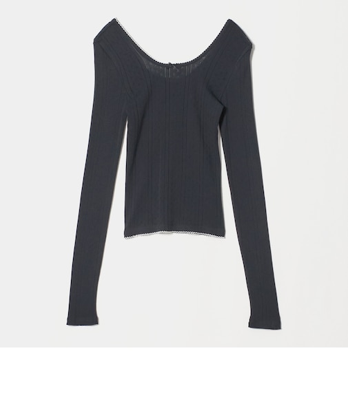 【別注】<PALM>バックオープン ロングスリーブカットソー
