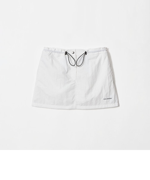 <NICE WEATHER>ナイロンミニスカート