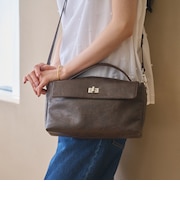 ヒネリ ワンハンドル 2WAY ショルダーバッグ