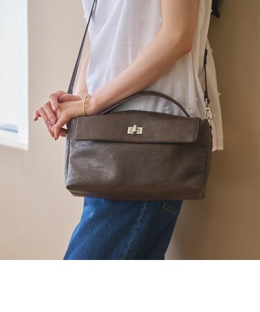 ヒネリ ワンハンドル 2WAY ショルダーバッグ
