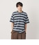 ＜NICE WEATHER＞ボーダーショートスリーブ Tシャツ