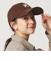 【別注】<FILA>スエードライク ロゴ キャップ