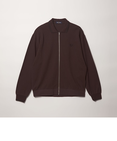 FRED PERRY ブラウン ジップアップジャケット UK 10 別注】＜FRED PERRY＞ツインティップ ジップ ジャケット｜ビューティー